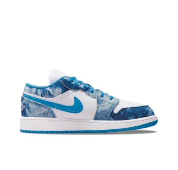 Jordan 1 Low Washed Denim (GS) DM8947-100 - Image 3