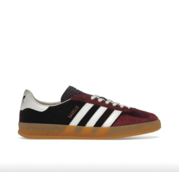 adidas x Gucci Gazelle 'Burgundy Velvet' 707848-9STU0-6160 - Image 3