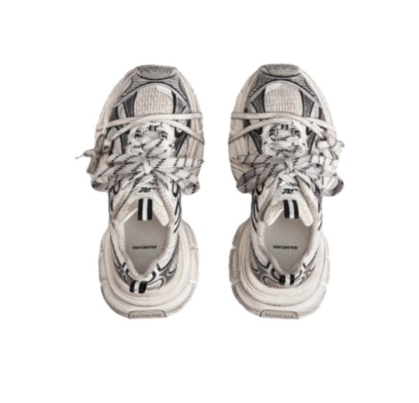 Balenciaga 3XL Sneakers 'White and Black Mesh and Polyurethane' 734734W3XL49710 - Image 4