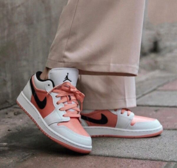 Jordan 1 Low White Light Madder Root (GS) DM8960-801 - Image 8