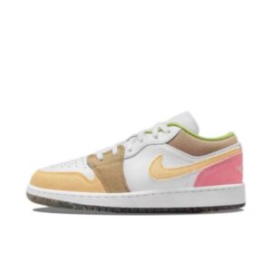 Jordan 1 Low Pastel Grind Vivid Green (GS) DJ0341-100