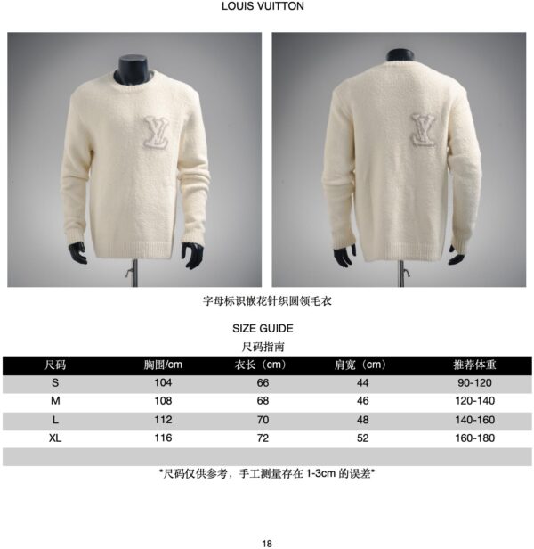 Louis Vuitton LV Intarsia Logo Crewneck Knit Sweater - Image 11