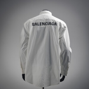 Balenciaga BLCG 24FW Back Logo Print Long-Sleeve Shirt