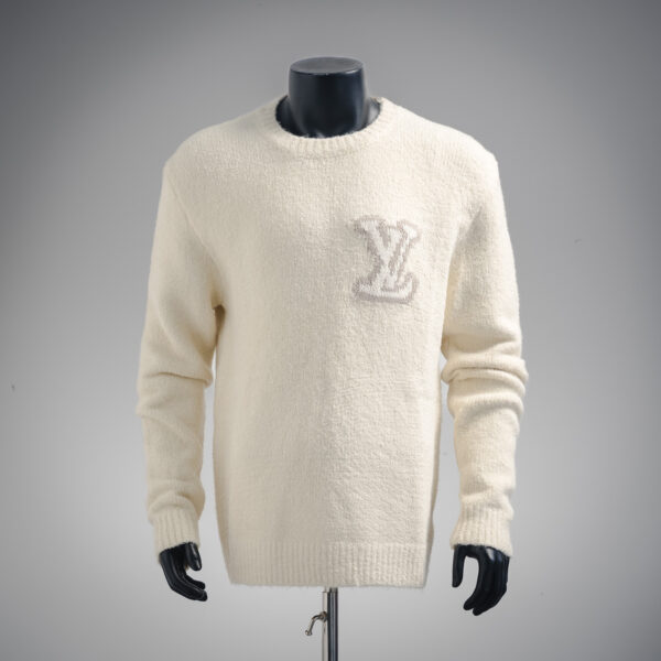 Louis Vuitton LV Intarsia Logo Crewneck Knit Sweater