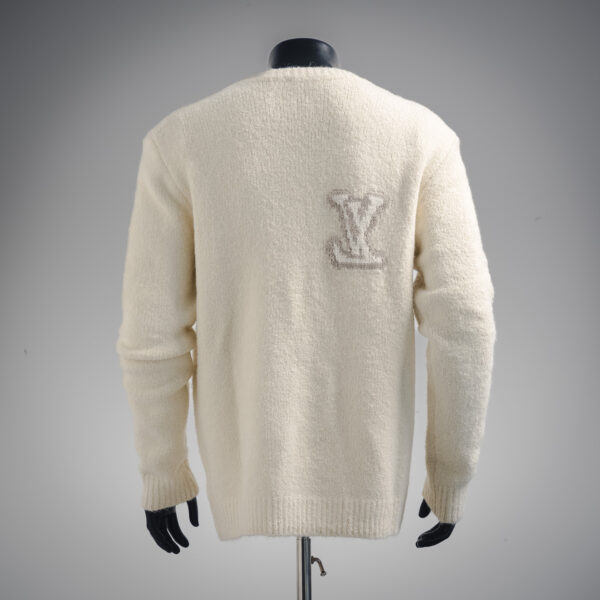 Louis Vuitton LV Intarsia Logo Crewneck Knit Sweater - Image 3