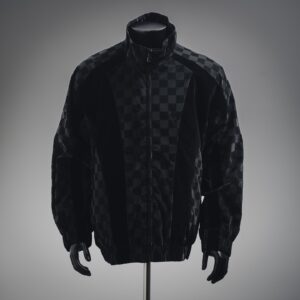 Louis Vuitton 24FW Damier Velour Checkered Track Jacket