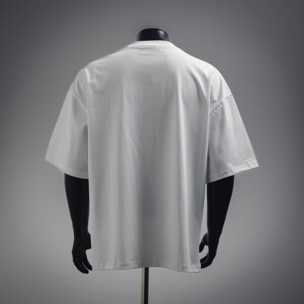 Balenciaga 25SS Distressed Letter Logo Cotton Loose Fit Short Sleeve T-Shirt - Image 3