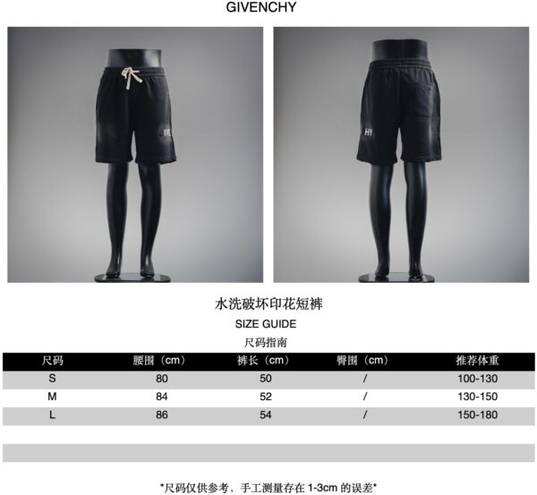 Givenchy Water-Washed Distressed Print Shorts - Image 11