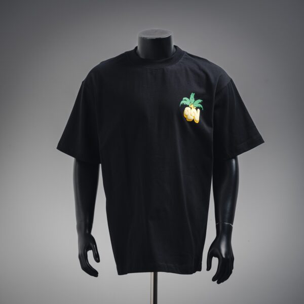 Louis Vuitton LV 25ss Coconut Tree Logo Foam Print Short Sleeve T-Shirt
