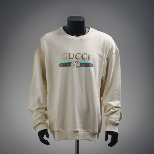 Gucci Yellow Duck Back Print Crewneck Sweatshirt