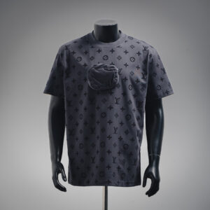 LOUIS VUITTON LV Flocked Patch Pocket Short Sleeve T-Shirt
