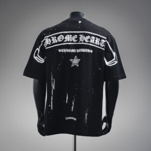 Chrome Hearts 25SS Distressed Sanskrit Star Print Oversized T-Shirt