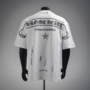 Chrome Hearts 25SS Distressed Sanskrit Star Print Oversized T-Shirt