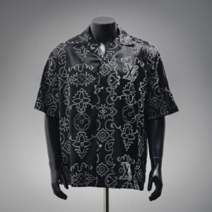 Louis Vuitton x Timberland Embroidered Silk Vine Short Sleeve Shirt